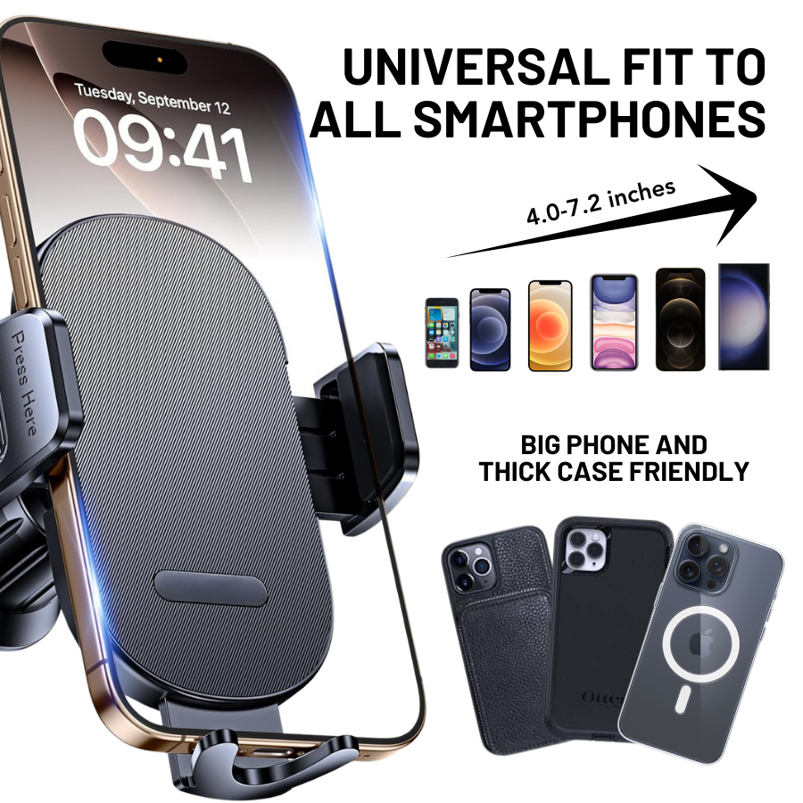 HIGHTQURO® Universal Automobile Cradle for All Smartphones