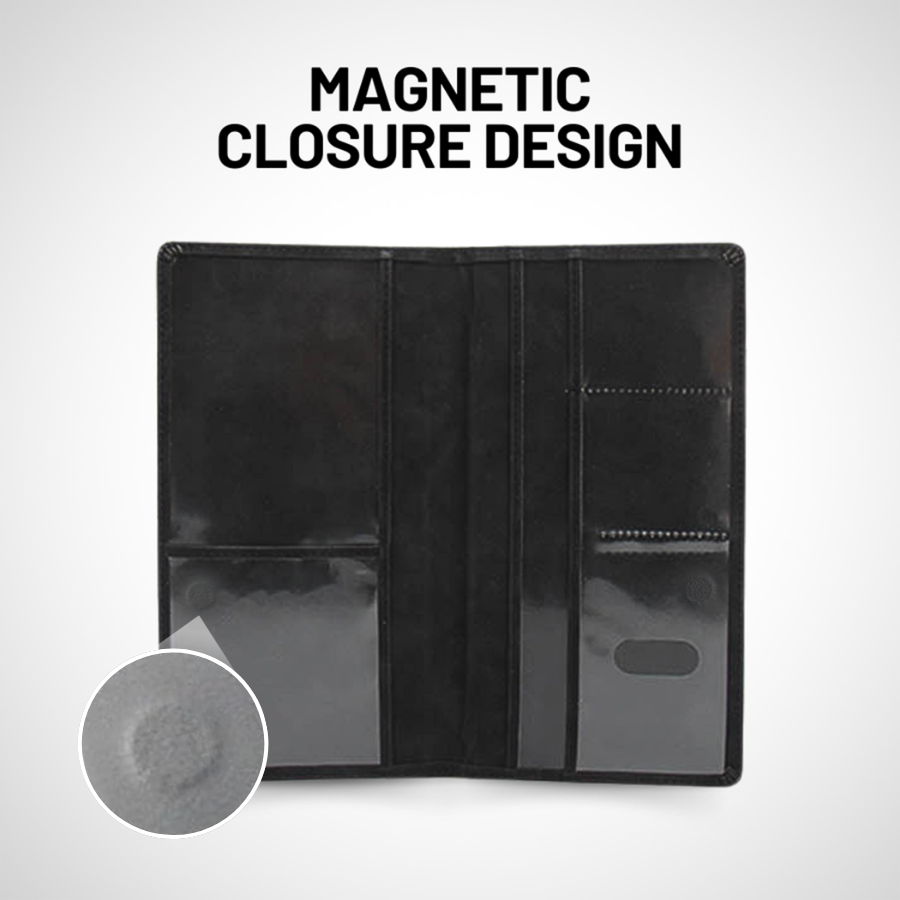 HIGHTQURO® Premium Car Registration & Insurance Card Holder with Magnetic Shut