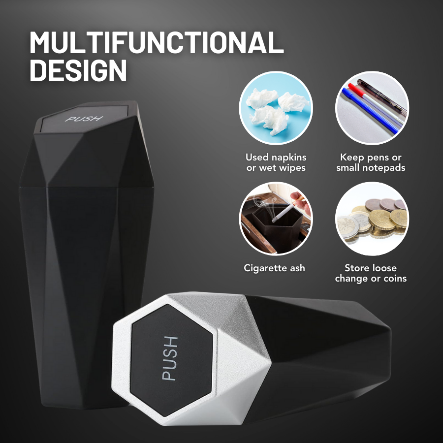 HIGHTQURO® 2025 Stylish Car Trash Can with Lid