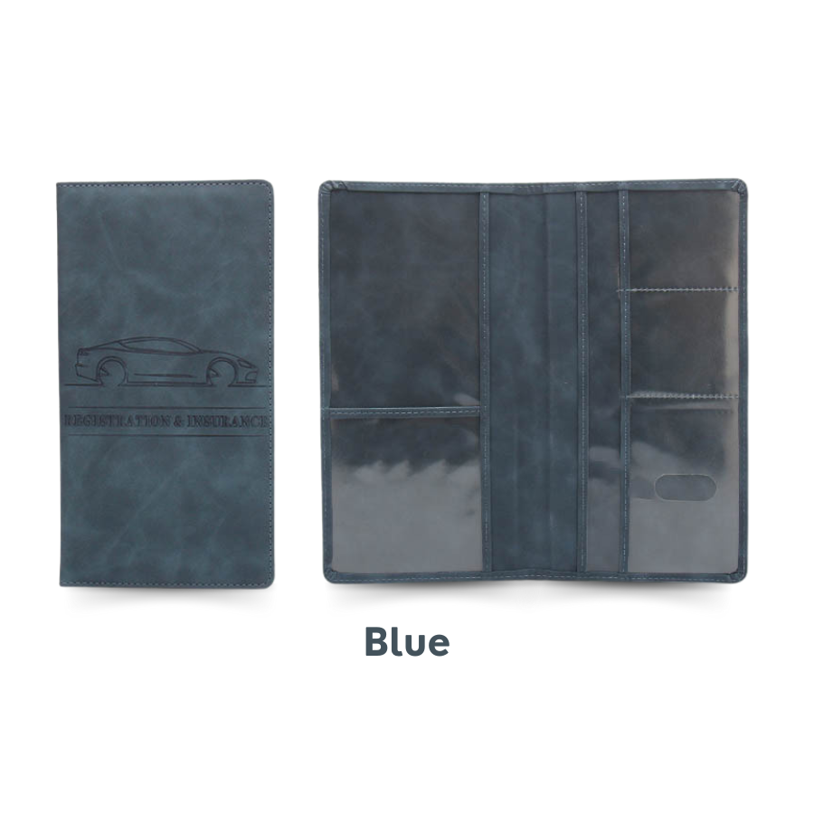 HIGHTQURO® Premium Car Registration & Insurance Card Holder with Magnetic Shut