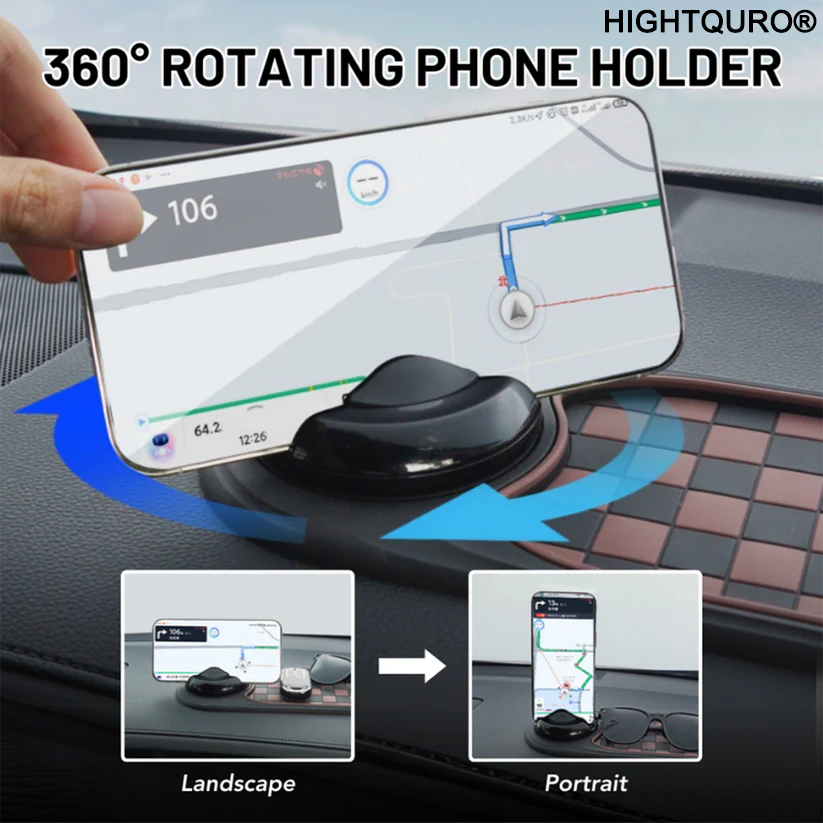 HIGHTQURO® Multifunctional Phone Holder Slip Mat