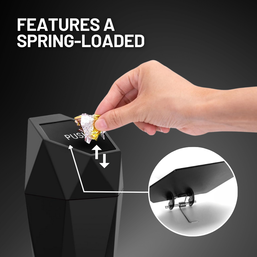 HIGHTQURO® 2025 Stylish Car Trash Can with Lid