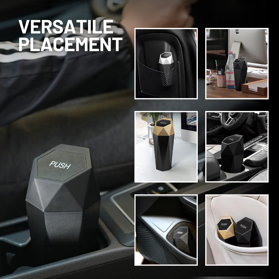 HIGHTQURO® 2025 Stylish Car Trash Can with Lid