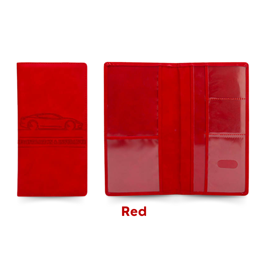 HIGHTQURO® Premium Car Registration & Insurance Card Holder with Magnetic Shut