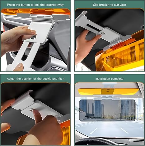 HIGHTQURO® 2025 Upgraded Sun Visor Extender for Car