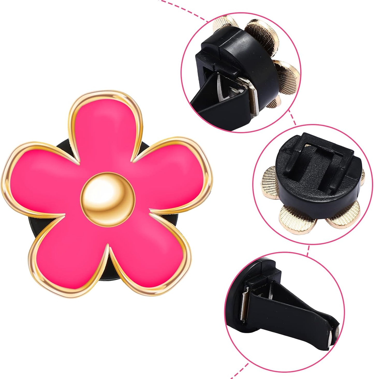 HIGHTQURO® BloomBreeze – Daisy Car Air Freshener for a Fresh & Floral Ride (4PCS/PACK)