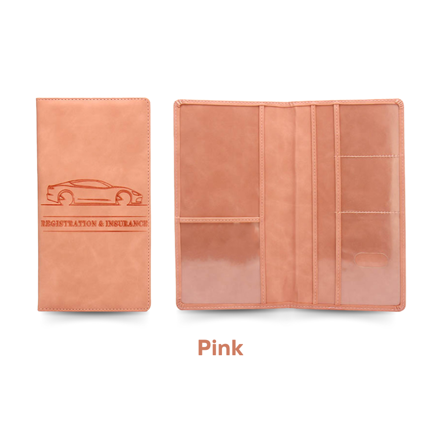 HIGHTQURO® Premium Car Registration & Insurance Card Holder with Magnetic Shut