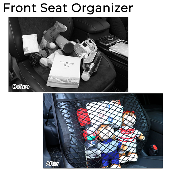 HIGHTQURO® Car Front Seat Net Organizer