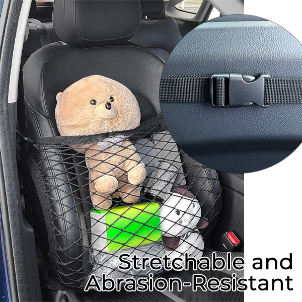 HIGHTQURO® Car Front Seat Net Organizer