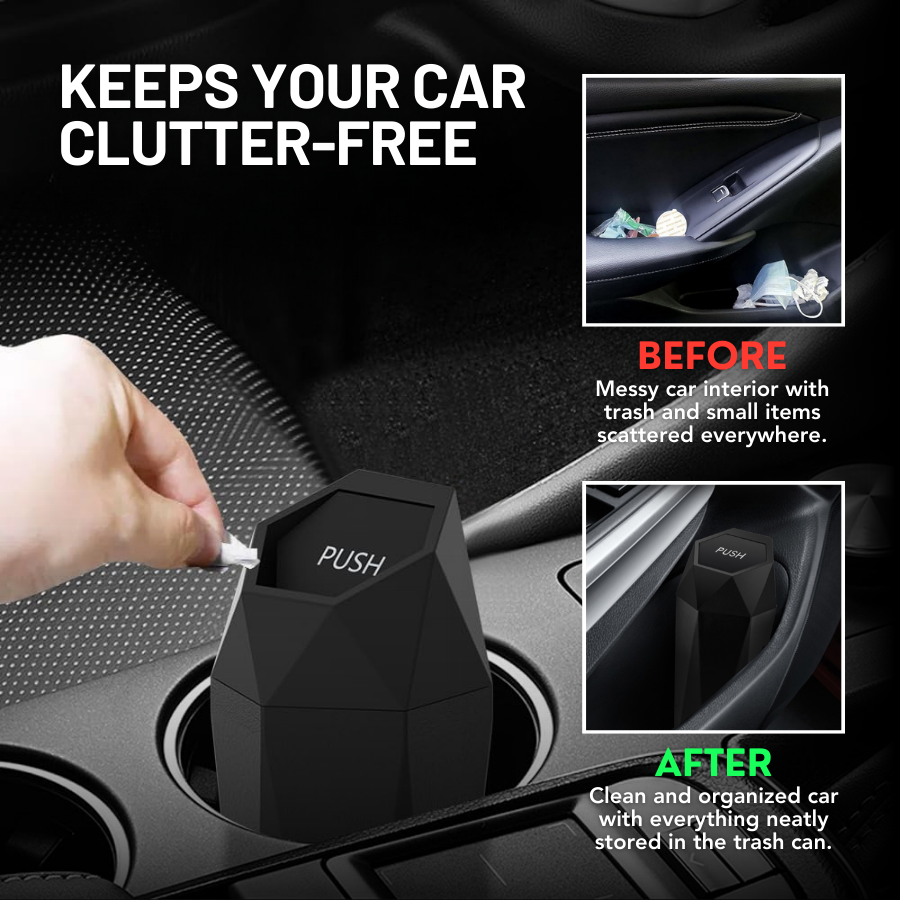 HIGHTQURO® 2025 Stylish Car Trash Can with Lid