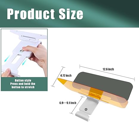 HIGHTQURO® 2025 Upgraded Sun Visor Extender for Car