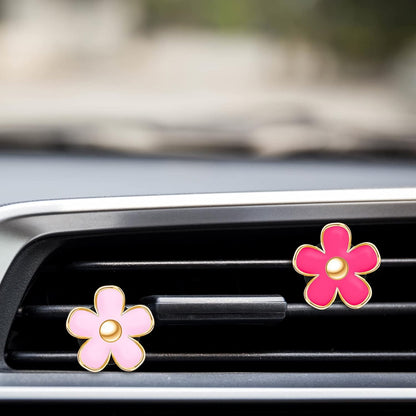 HIGHTQURO® BloomBreeze – Daisy Car Air Freshener for a Fresh & Floral Ride (4PCS/PACK)