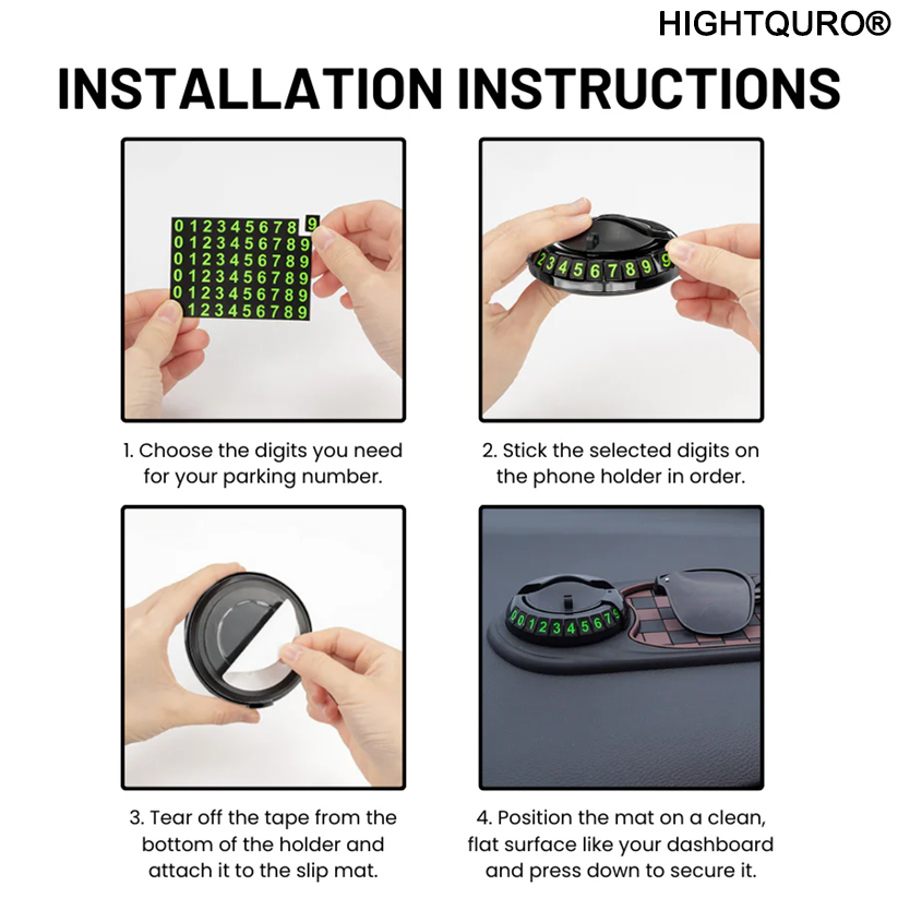 HIGHTQURO® Multifunctional Phone Holder Slip Mat