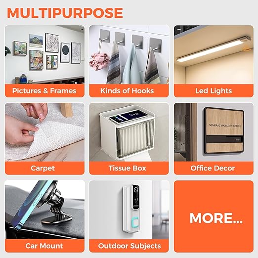 HIGHTQURO® Nano Double Sided Tape, Multipurpose Strong Mounting Tape