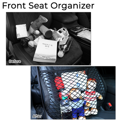 HIGHTQURO® Car Front Seat Net Organizer