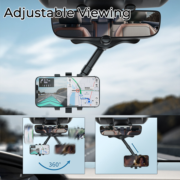 HIGHTQURO® Rotatable & Extendable Car Phone Holder