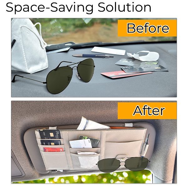 HIGHTQURO® Sun Visor Organizer