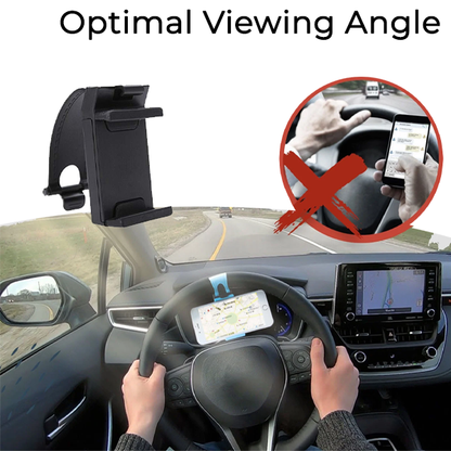 HIGHTQURO® Steering Wheel Phone Holder