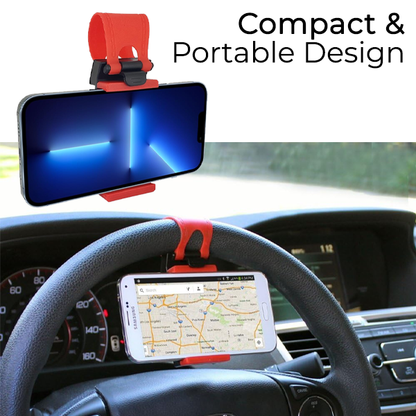 HIGHTQURO® Steering Wheel Phone Holder