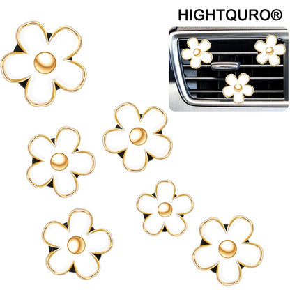 HIGHTQURO® BloomBreeze – Daisy Car Air Freshener for a Fresh & Floral Ride (4PCS/PACK)