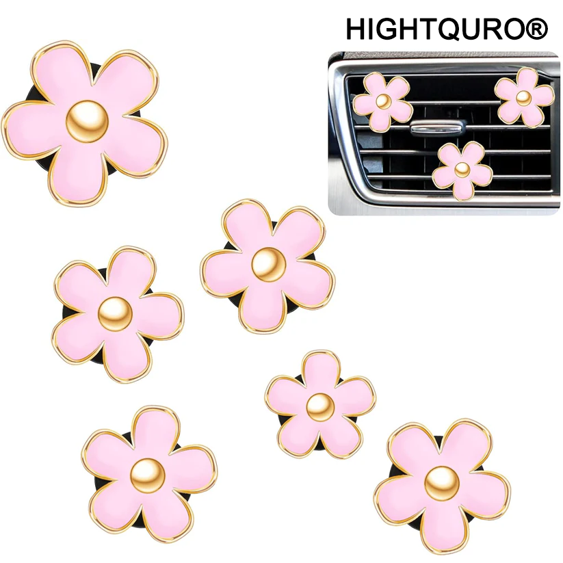 HIGHTQURO® BloomBreeze – Daisy Car Air Freshener for a Fresh & Floral Ride (4PCS/PACK)