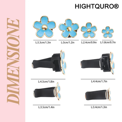 HIGHTQURO® BloomBreeze – Daisy Car Air Freshener for a Fresh & Floral Ride (4PCS/PACK)