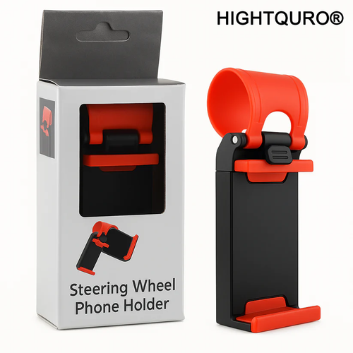 HIGHTQURO® Steering Wheel Phone Holder