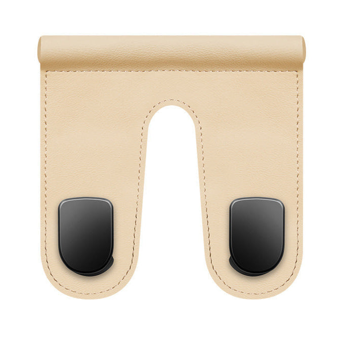HIGHTQURO® Premium Leather Glove Box Hook with Leather Hooks: No Destructive Installation