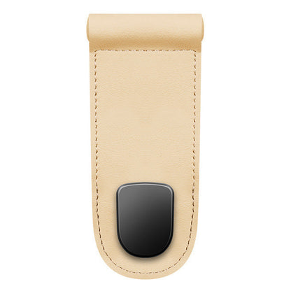 HIGHTQURO® Premium Leather Glove Box Hook with Leather Hooks: No Destructive Installation