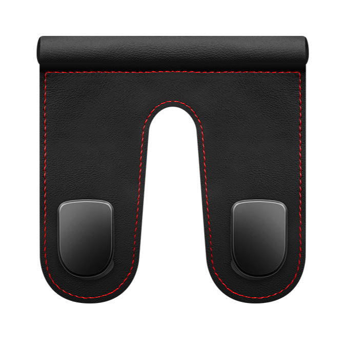 HIGHTQURO® Premium Leather Glove Box Hook with Leather Hooks: No Destructive Installation