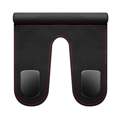 HIGHTQURO® Premium Leather Glove Box Hook with Leather Hooks: No Destructive Installation